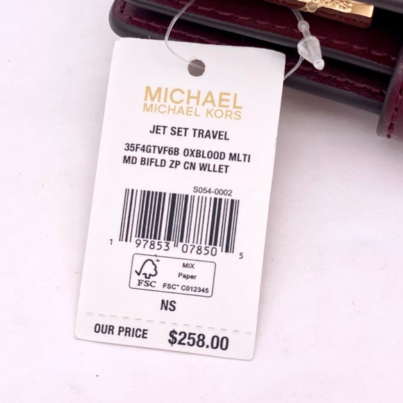 Michael Kors Jet Set Medium Two-Tone Logo Wallet - Picture 10 of 11